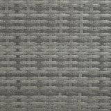 Conjunto de Jardim em Rattan 8 Lugares com Mesa de Fogo a Gás – Cinzento