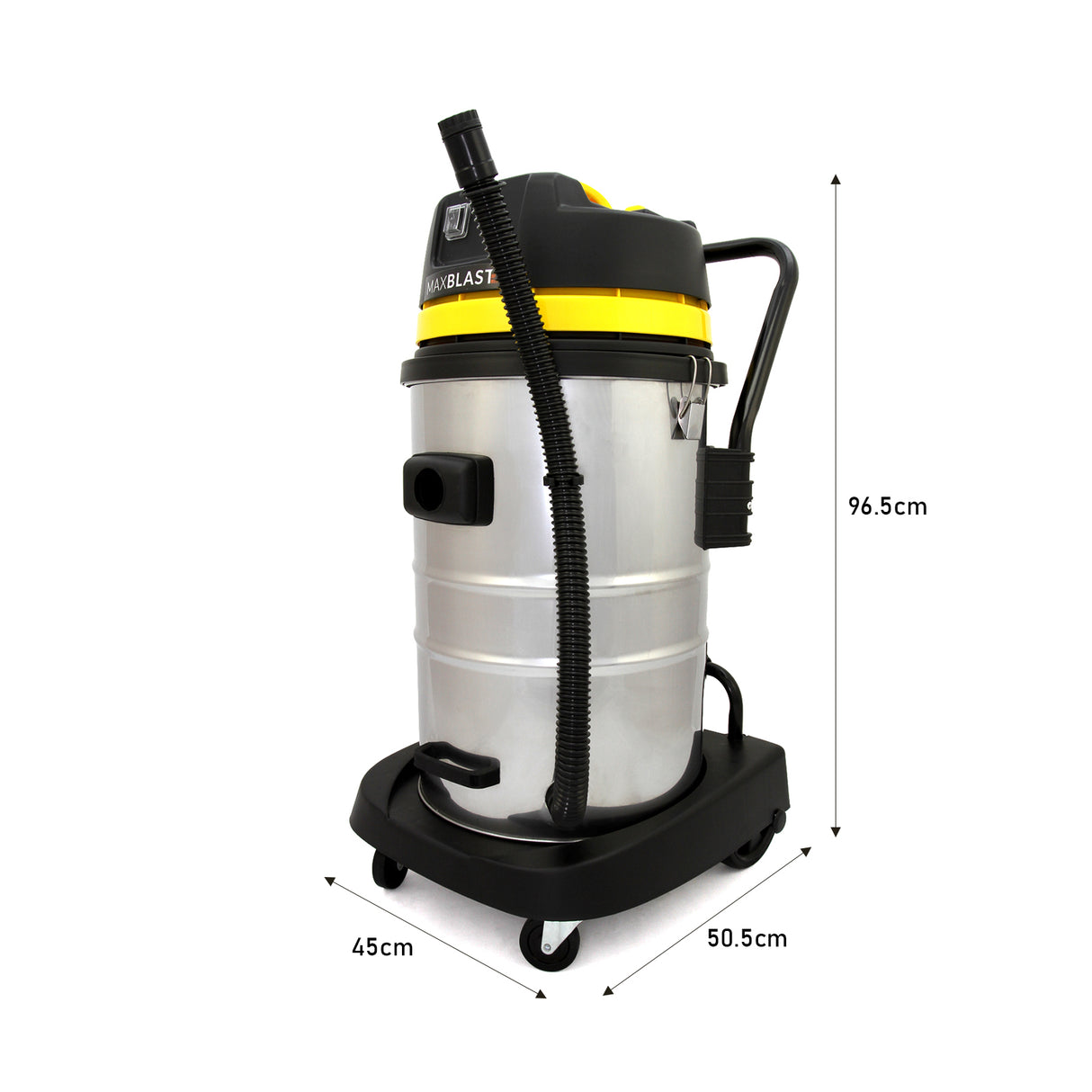 Kit de Limpeza de Calhas com Aspirador 60 L, Tubos Extensíveis e Câmara 4K