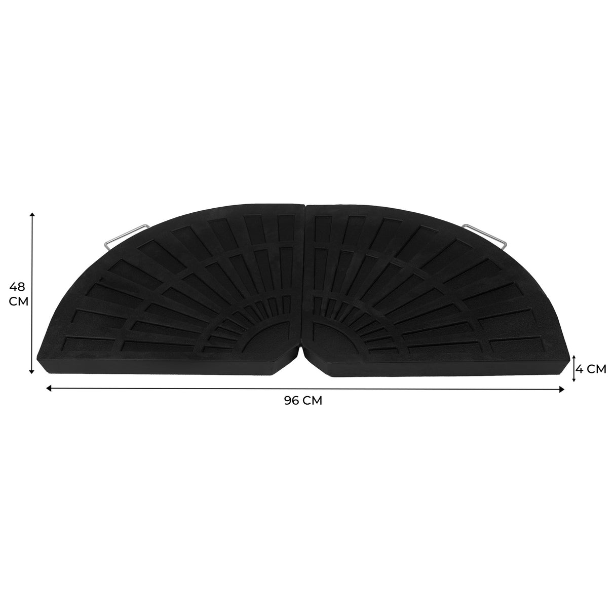 Base Tipo Leque para Guarda-Sol Suspenso – 2 Peças