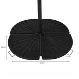 Base Tipo Leque para Guarda-Sol Suspenso – 4 Peças
