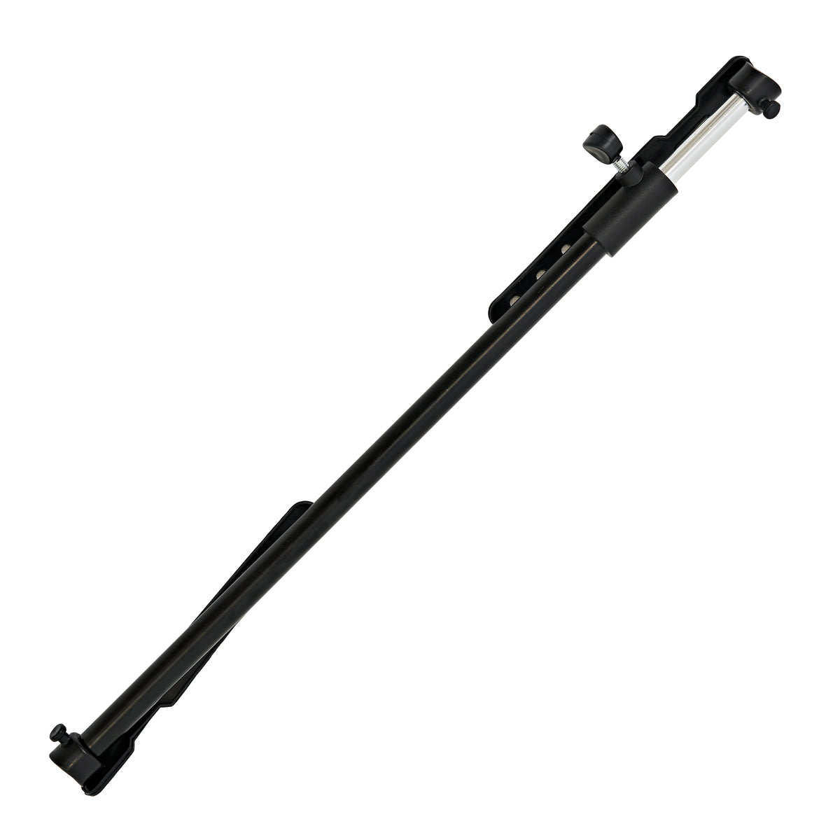 Suporte de oficina para bicicletas em metal preto, com ajuste de altura e design robusto, ideal para manutenção e reparos