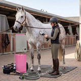 Duche Portátil para Cavalos e Máquina de Tosquiar Sem Fios - Rosa
