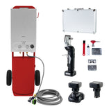 Duche Portátil para Cavalos e Máquina de Tosquiar Sem Fios - Vermelho