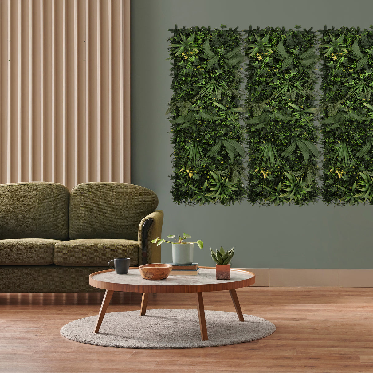 Painel de Parede Artificial Ayla x 2 - 50 x 150 cm