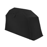 Garagem dobrável para moto XL na cor preta, com design resistente e material impermeável, ideal para proteção de motos