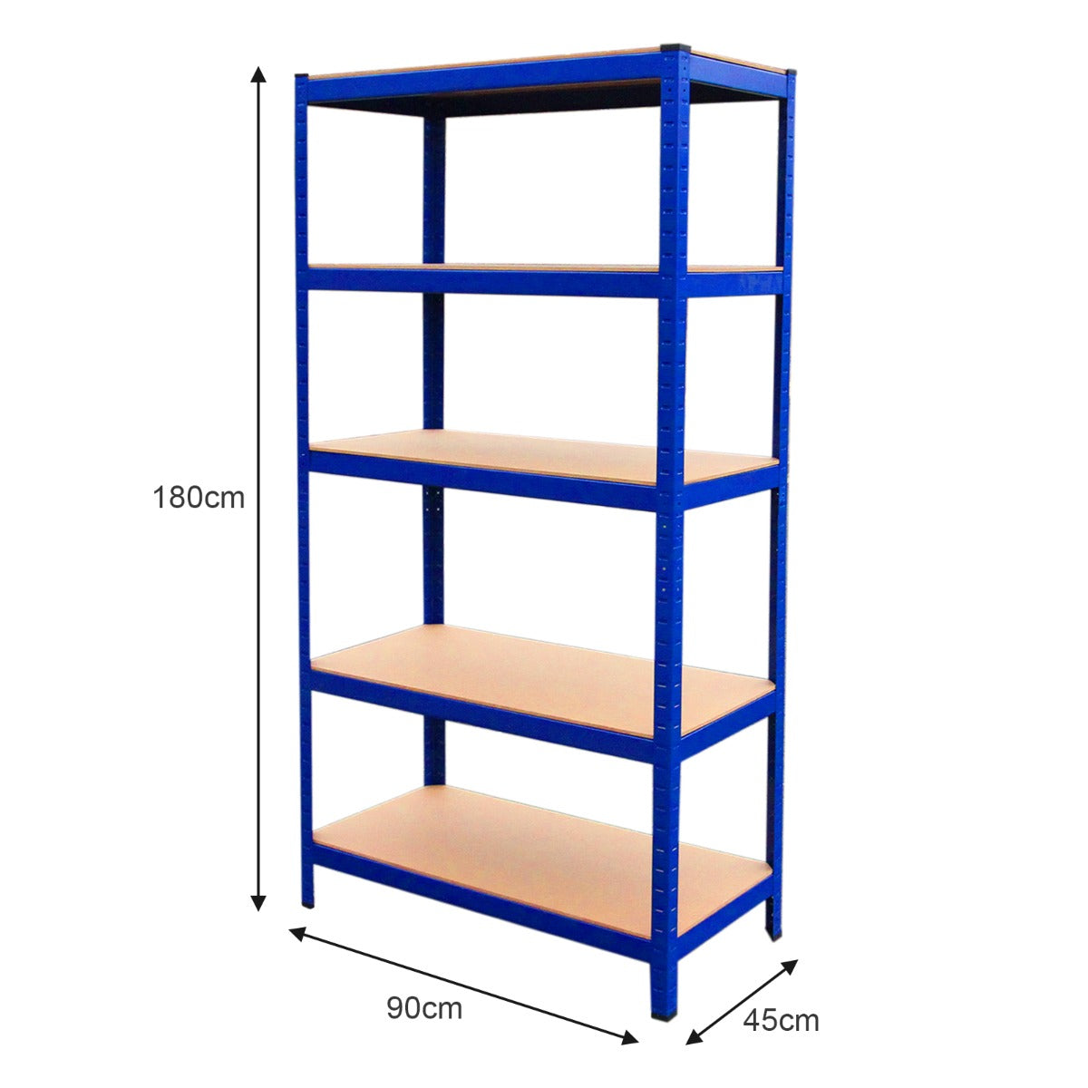 Prateleira de metal azul T-Rax 90cm x 45cm x 180cm