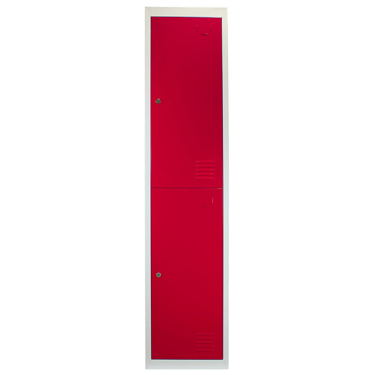 3 Armá rios para Montar com 2 Portas de Aço Vermelho 45cm x 114cm x 180cm