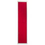 3 Armá rios para Montar com 2 Portas de Aço Vermelho 45cm x 114cm x 180cm