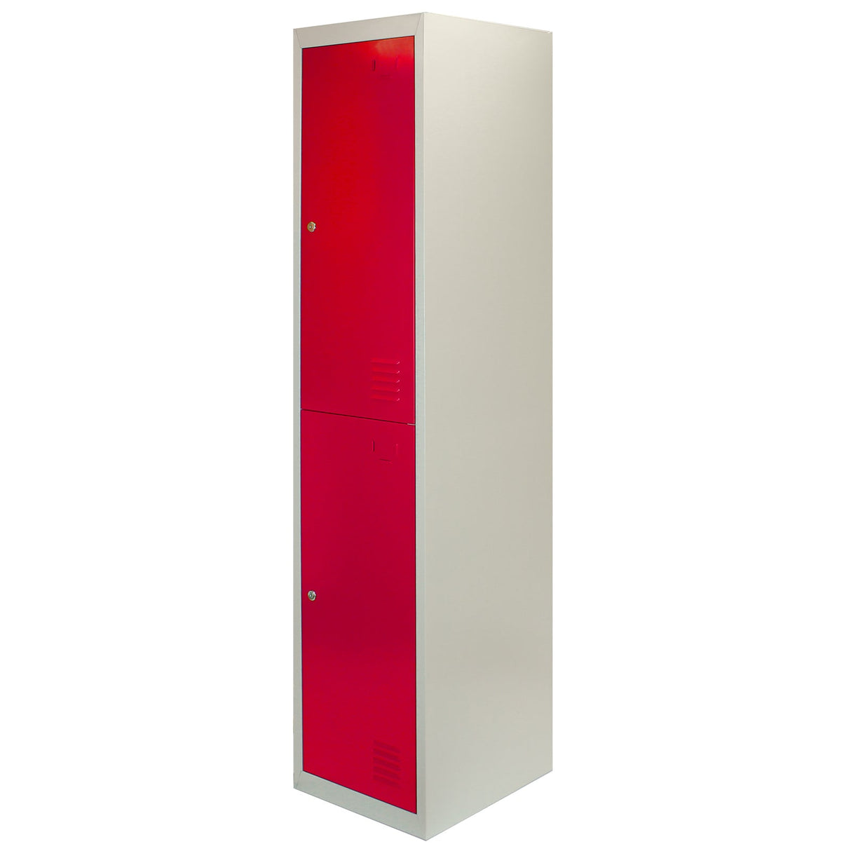 3 Armá rios para Montar com 2 Portas de Aço Vermelho 45cm x 114cm x 180cm