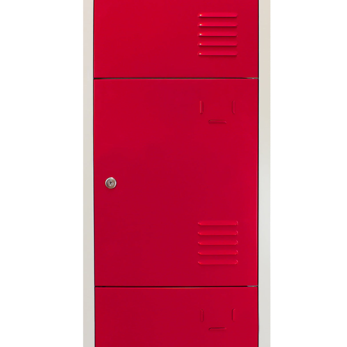 Armá rio com 4 Portas em Aço Vermelho para Escolas, Giná sios e Vestiá rios