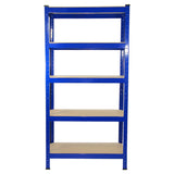 2 x prateleiras de metal azul T-RAX 75cm x 150cm x 30cm