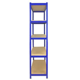 2 x prateleiras de metal azul T-RAX 75cm x 150cm x 30cm