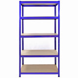 4 x Estanterias T-Rax 90 cm, Conectores de Baía & Martelo - Azul