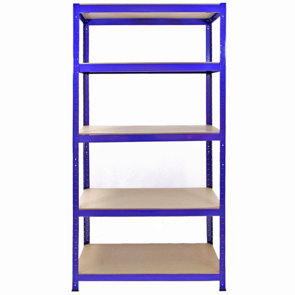 5 x Estanterias T-Rax 90 cm, Conectores de Baía & Martelo - Azul