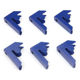 4 x Estanterias T-Rax 90 cm, Conectores de Baía & Martelo - Azul