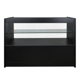 Balcão C1200 Preto para Loja e Recepção Sólido e Elegante 120 x 60 x 90cm