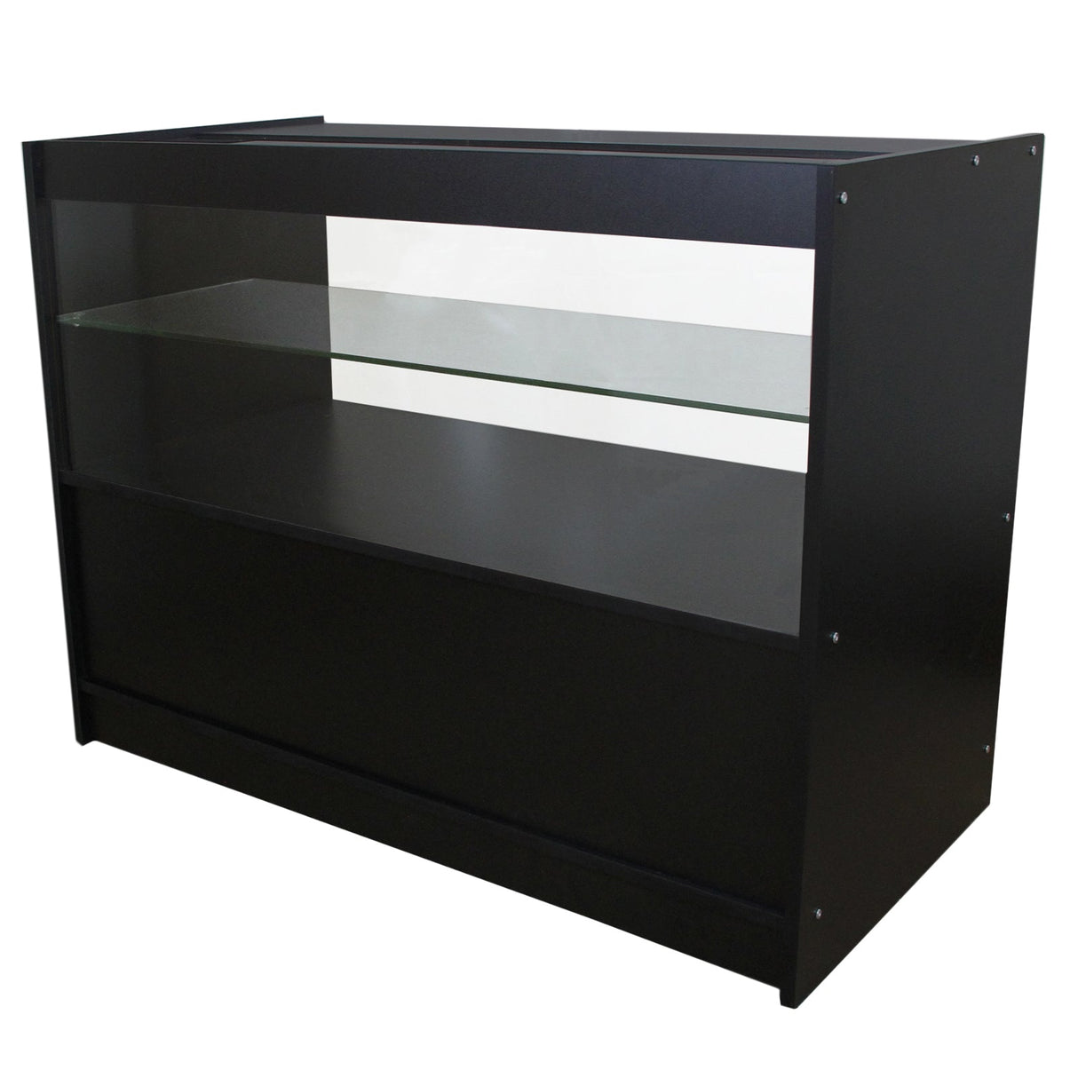 Balcão C1200 Preto para Loja e Recepção Sólido e Elegante 120 x 60 x 90cm