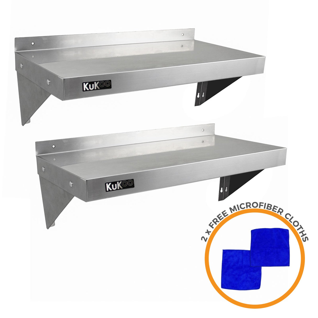 2 prateleiras de parede KuKoo de 90cm x 30cm