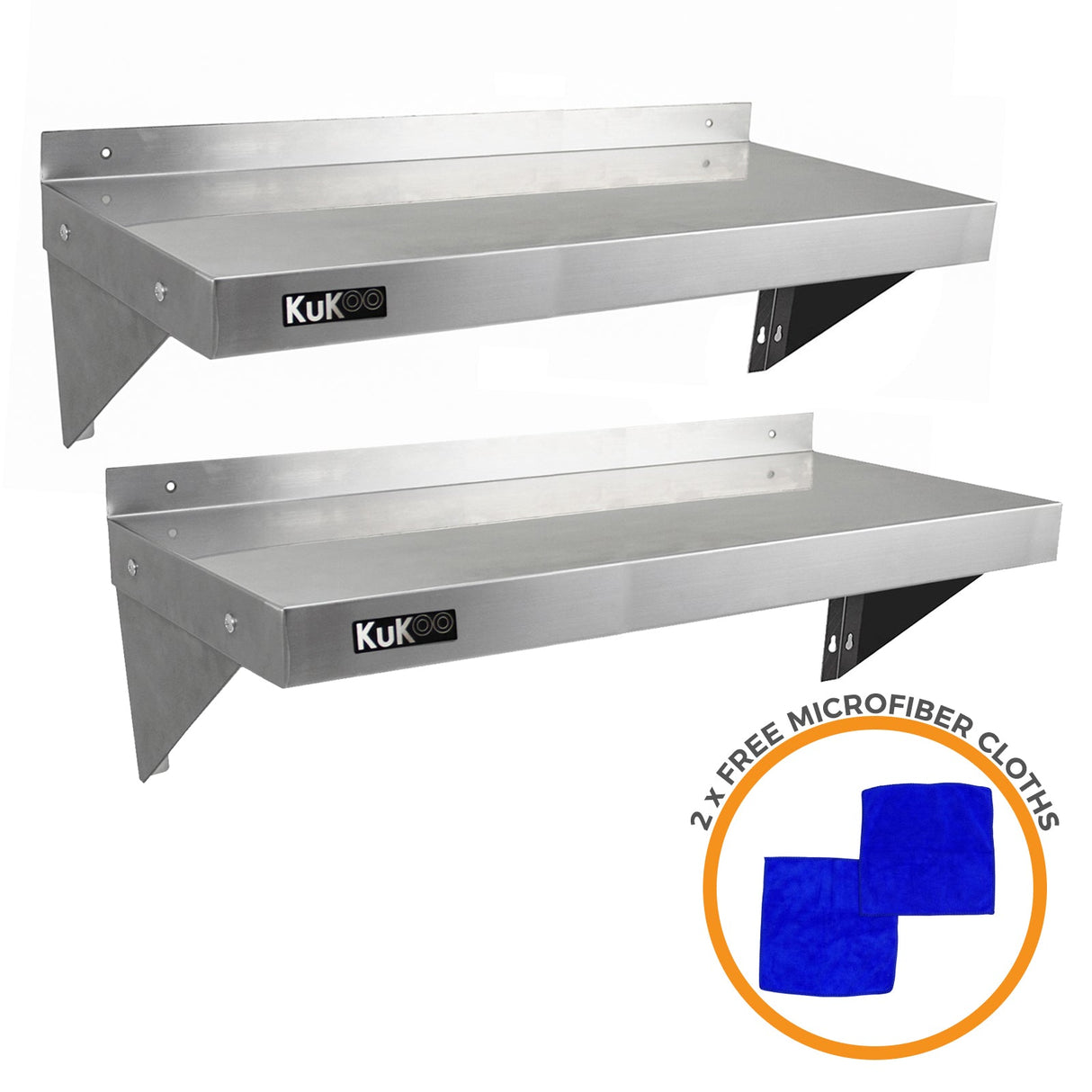 2 prateleiras de parede KuKoo de 100cm x 30cm