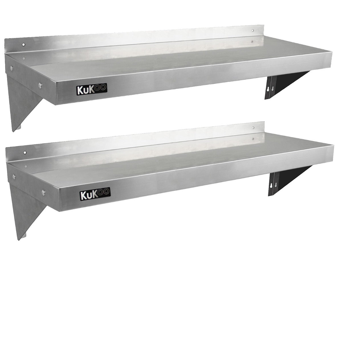 2 prateleiras de parede KuKoo de 125cm x 30cm