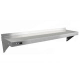 2 prateleiras de parede KuKoo 140cm x 30cm em aço inoxidá vel para cozinha