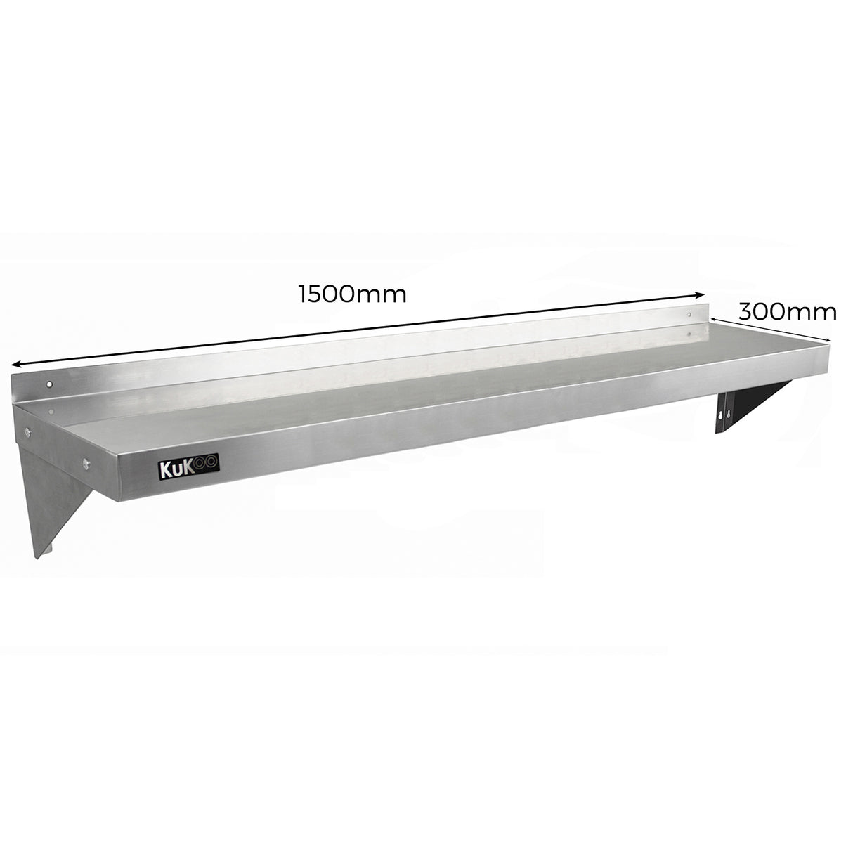 2 prateleiras de parede KuKoo de 150cm x 30cm