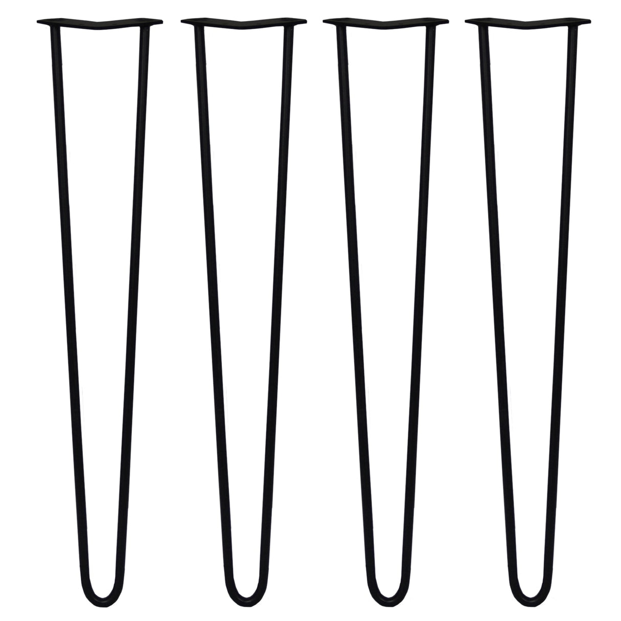 4 Pernas de Garfo Pernas de SkiSki 71cm Aço Preto 2 Dentes 12mm