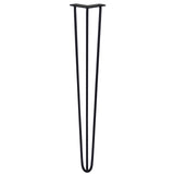 4 Pernas de Garfo Pernas de SkiSki 71cm Aço Preto 3 Dentes 10mm