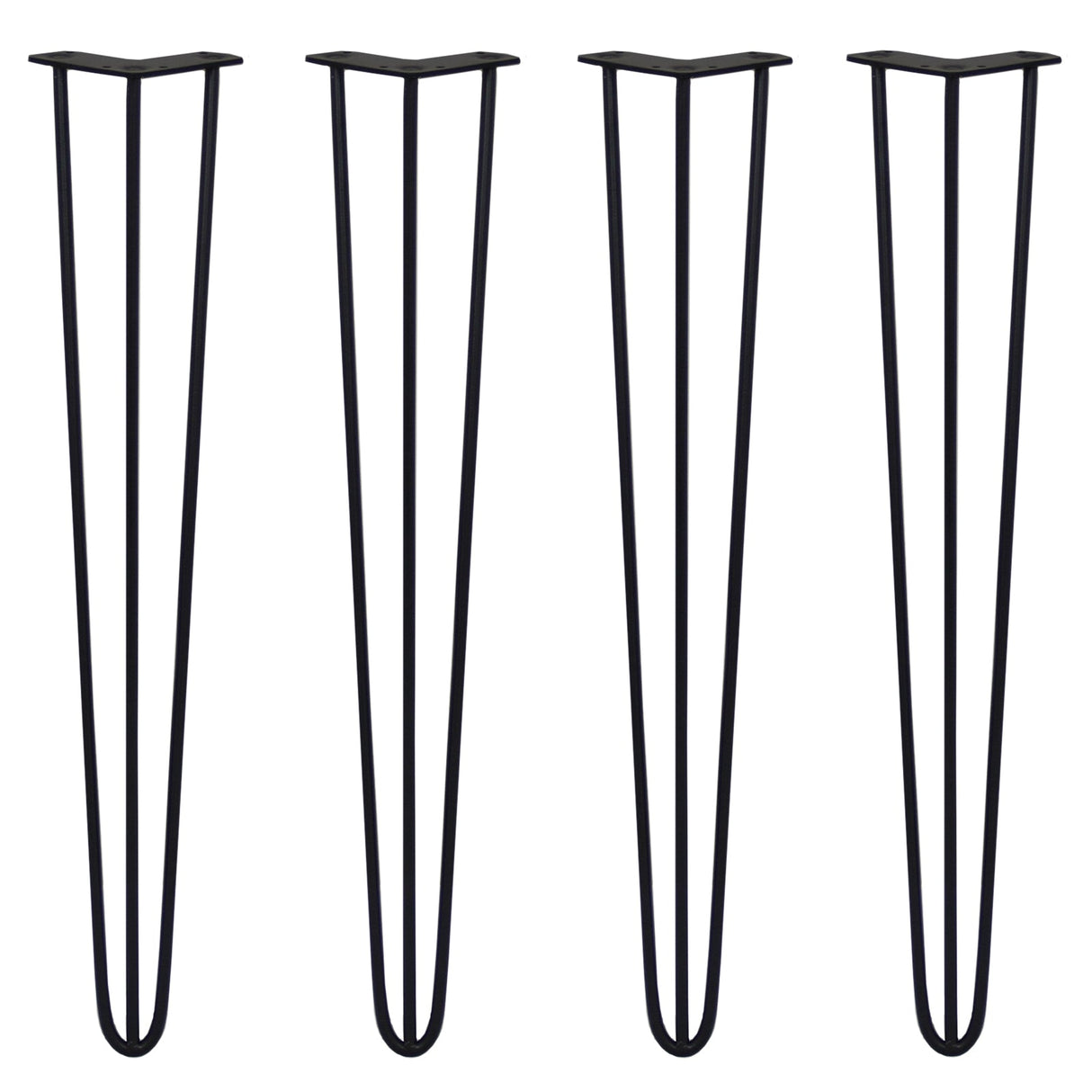 4 Pernas de Garfo Pernas de SkiSki 71cm Aço Preto 3 Dentes 10mm