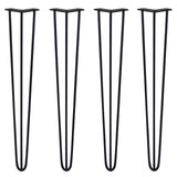 4 Pernas de Garfo Pernas de SkiSki 71cm Aço Preto 3 Dentes 10mm