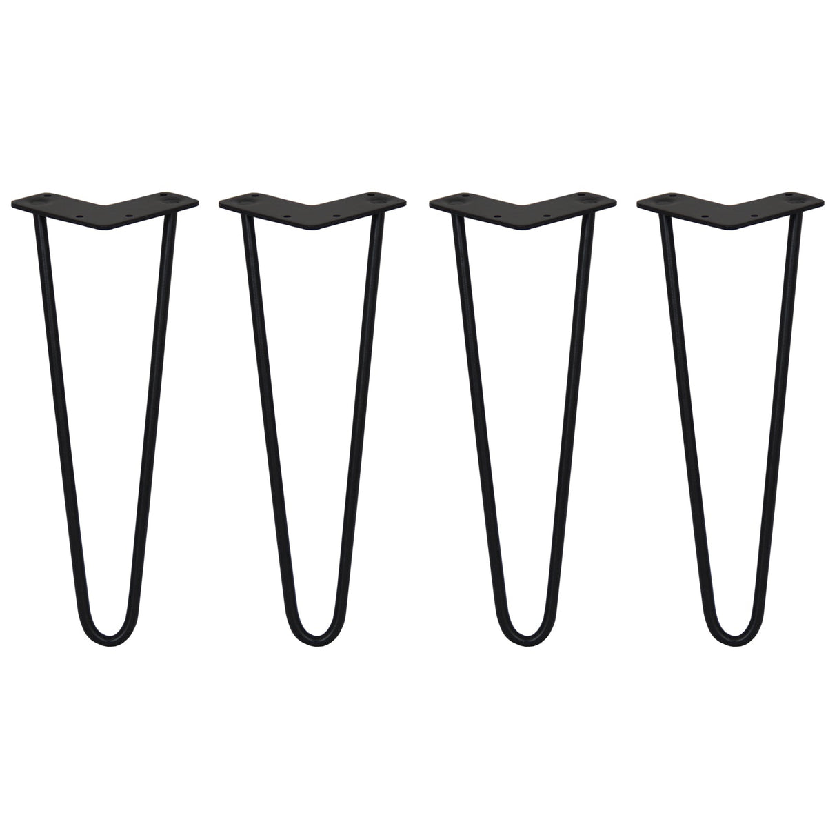 4 Pernas SkiSki Pernas Garfo 35,5cm Aço Preto 2 Dentes 10mm
