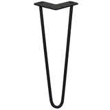 4 Pernas SkiSki Pernas Garfo 35,5cm Aço Preto 2 Dentes 10mm