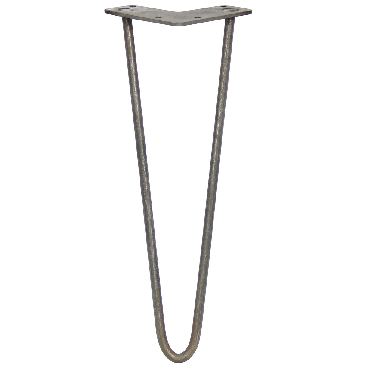 4 Pernas de Forquilha Pernas de SkiSki 35,5cm Aço Natural 2 Dentes 10mm
