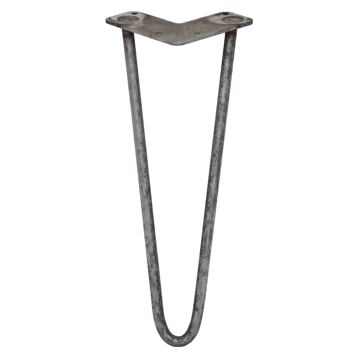 4 Pernas de Forquilha Pernas de SkiSki 35,5cm Aço Natural 2 Dentes 12mm