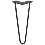 4 Pernas SkiSki Pernas Garfo 30,5cm Aço Preto 2 Dentes 10mm
