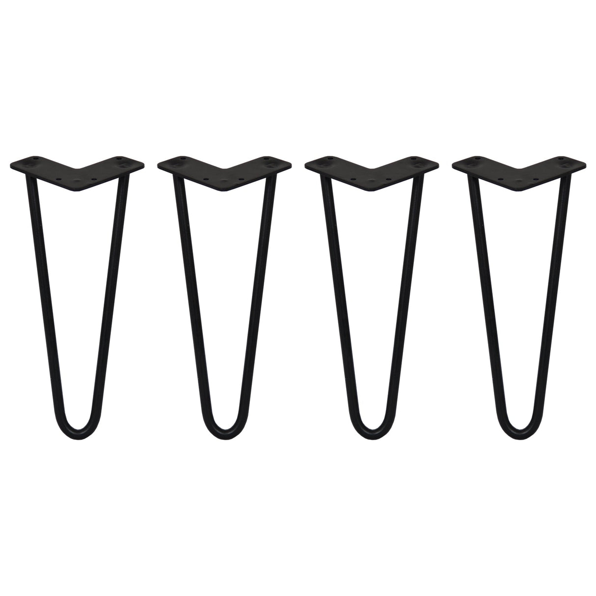 4 Pernas SkiSki Pernas Garfo 30,5cm Aço Preto 2 Dentes 12mm