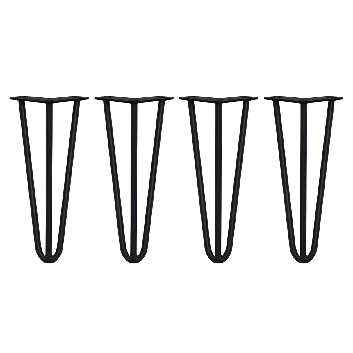 4 Pernas SkiSki Pernas Garfo 30,5cm Aço Preto 3 Dentes 12mm