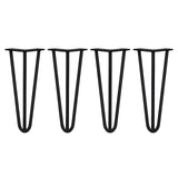 4 Pernas SkiSki Pernas Garfo 30,5cm Aço Preto 3 Dentes 12mm