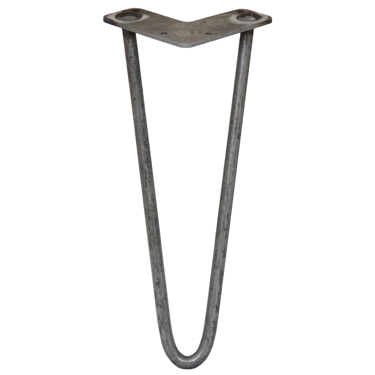4 Pernas de Forquilha Pernas de SkiSki 30,5cm Aço Natural 2 Dentes 12mm