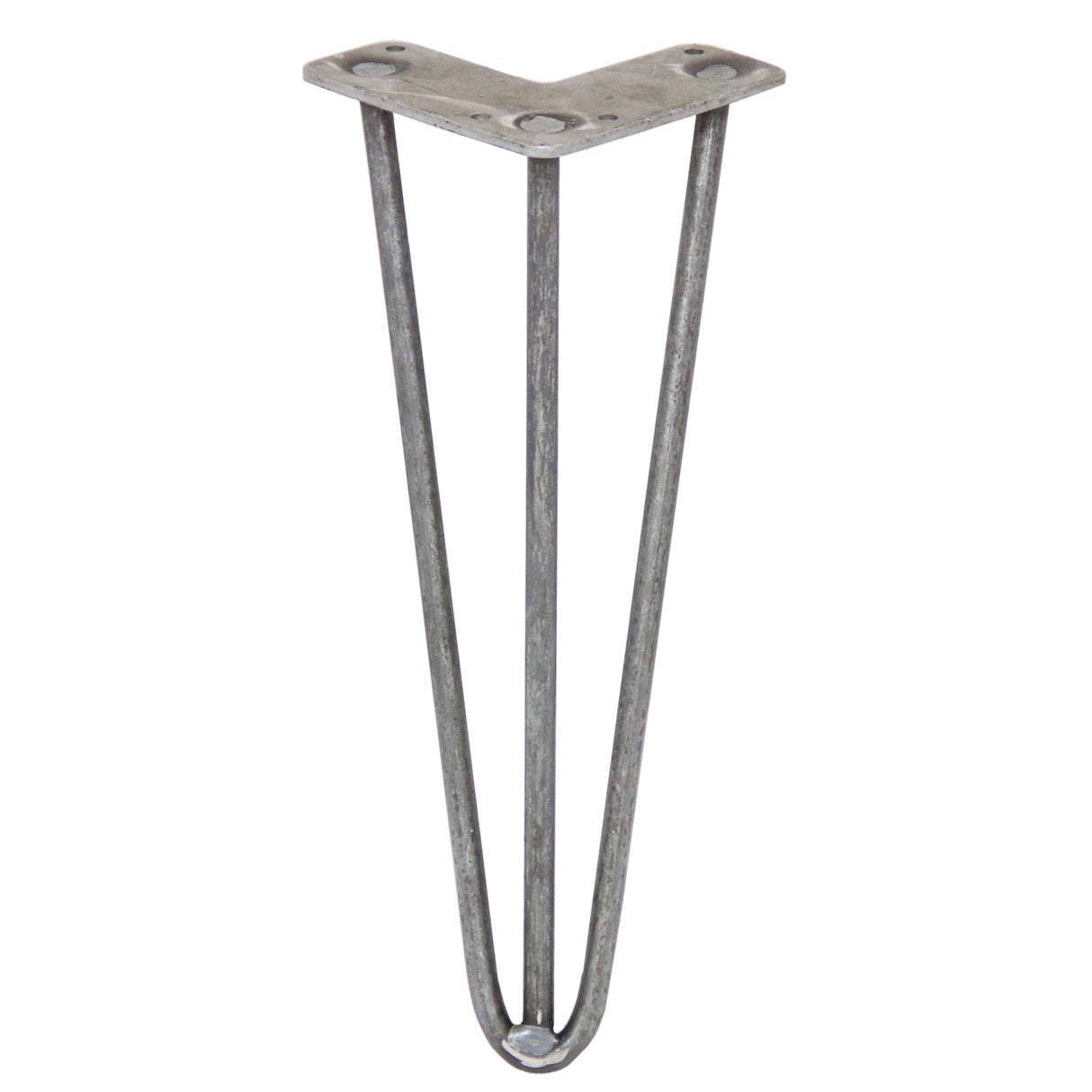 4 Pernas de Forquilha Pernas de SkiSki 30,5cm Aço Natural 3 Dentes 10mm