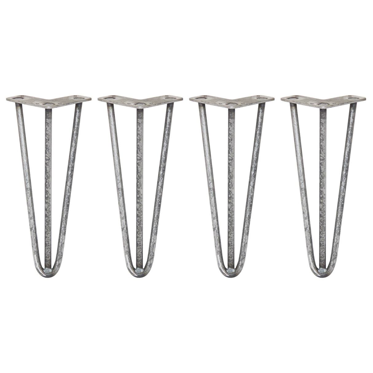 4 Pernas de SkiSki Pernas de Garfo 30,5cm Aço Natural 3 Dentes 12mm