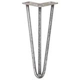 4 Pernas de SkiSki Pernas de Garfo 30,5cm Aço Natural 3 Dentes 12mm