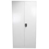 Cómoda de escritório metá lica de 180 cm com 2 portas e 4 prateleiras