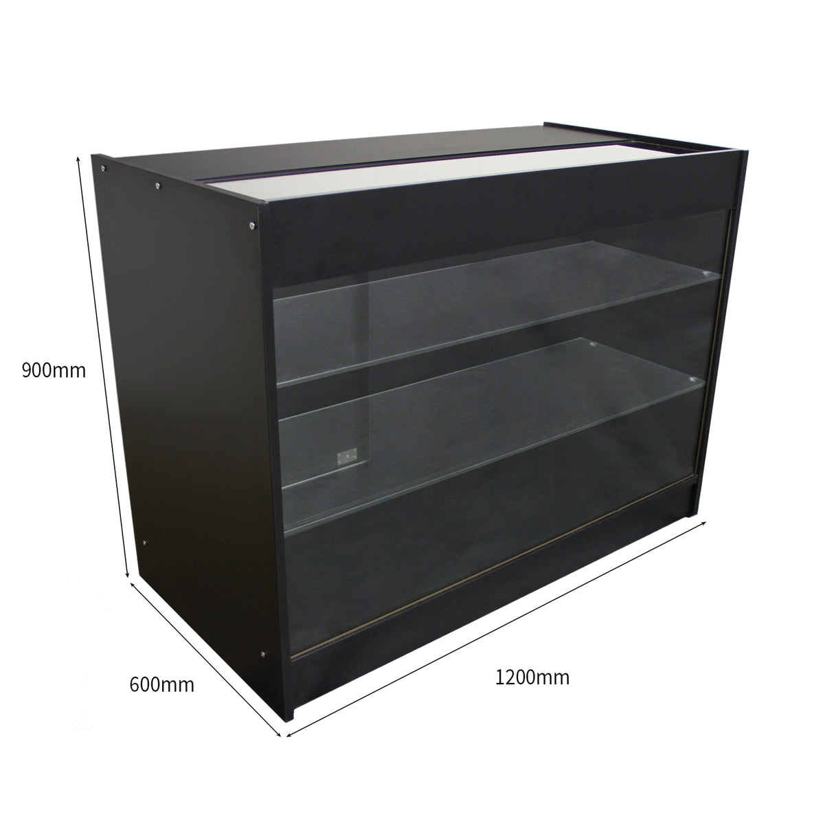 Vitrine expositora de produtos para varejo K1200 - Preta
