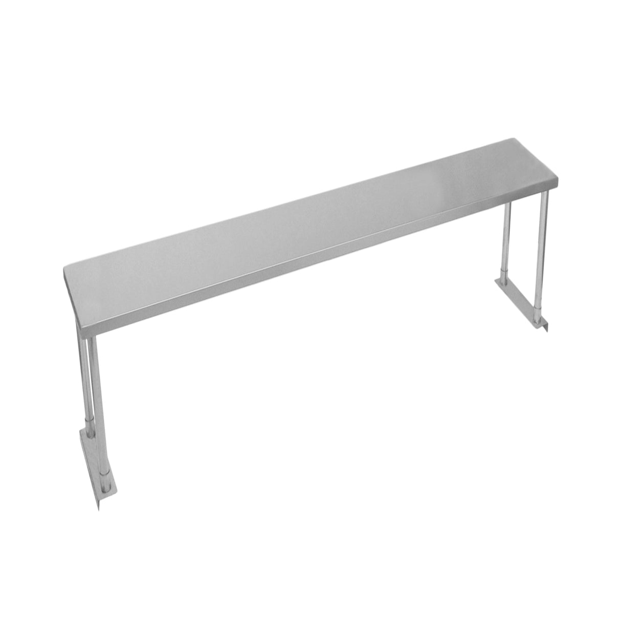 Prateleira de bancada KuKoo de 1 camada para cozinha comercial em aço inoxidá vel resistente 150 cm