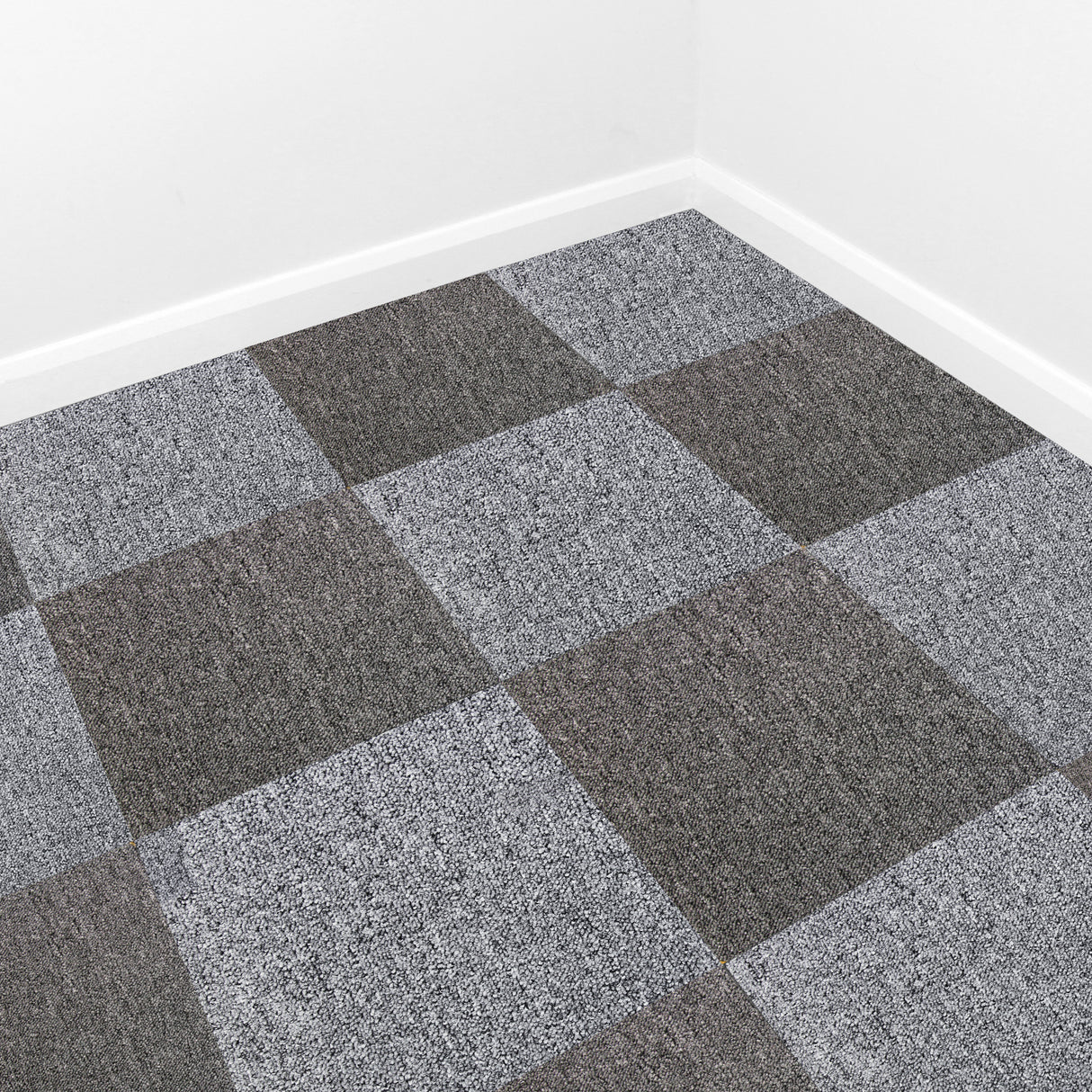 40 x Carpetes Modulares 10m2 / Cinza Platina