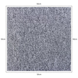40 x Carpetes Modulares 10m2 / Cinza Platina