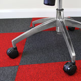 40 x Placas de Carpete 10m2 / Vermelho Escarlate