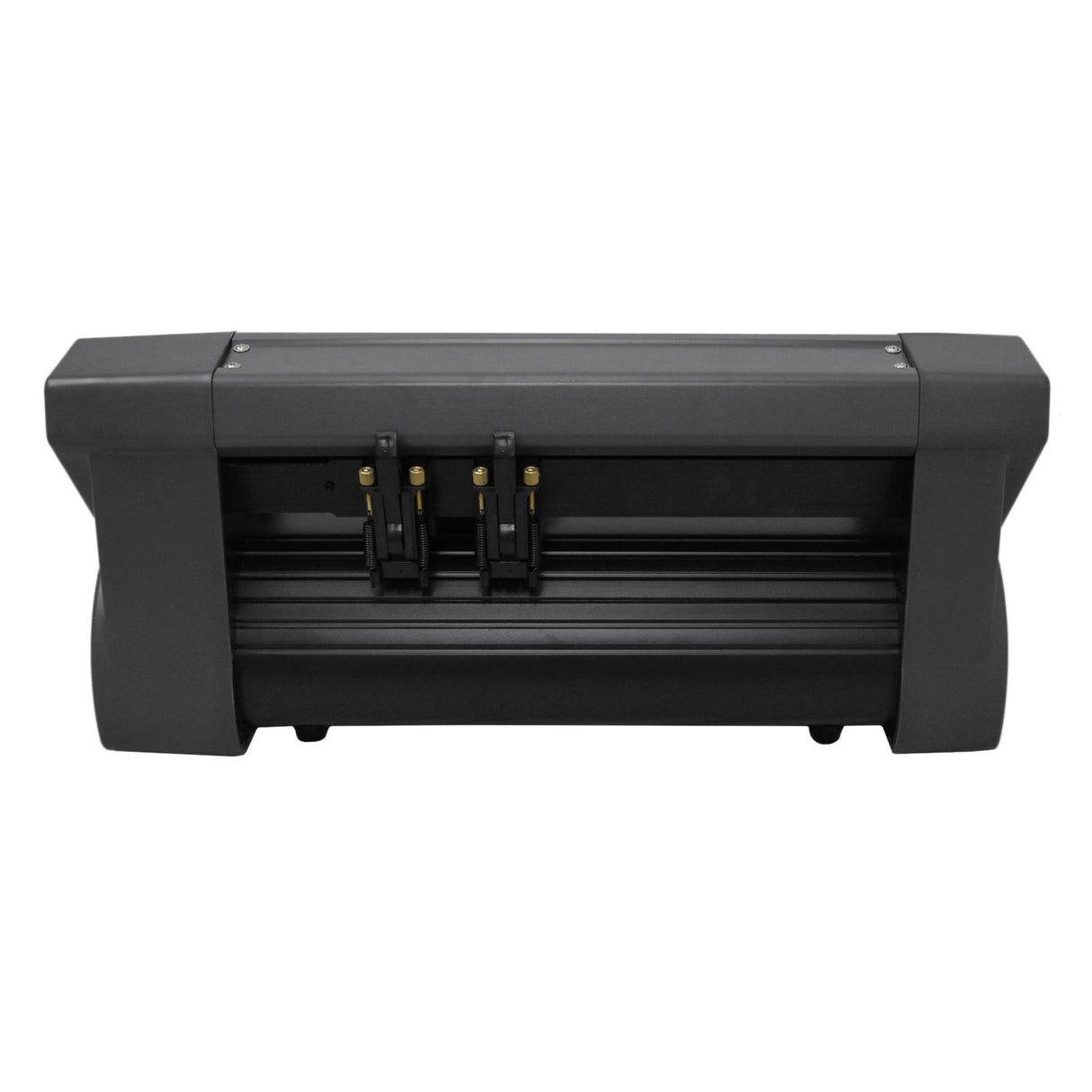 Plotter de recorte de vinil 360mm em preto, com design robusto e moderno, ideal para cortes precisos em materiais adesivos