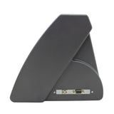 Plotter de recorte de vinil na cor cinza, com design moderno e contornos suaves, destacando a porta USB na parte traseira
